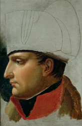 Unfinished Portrait of Napoleon I formerly attributed to Jacques Louis David